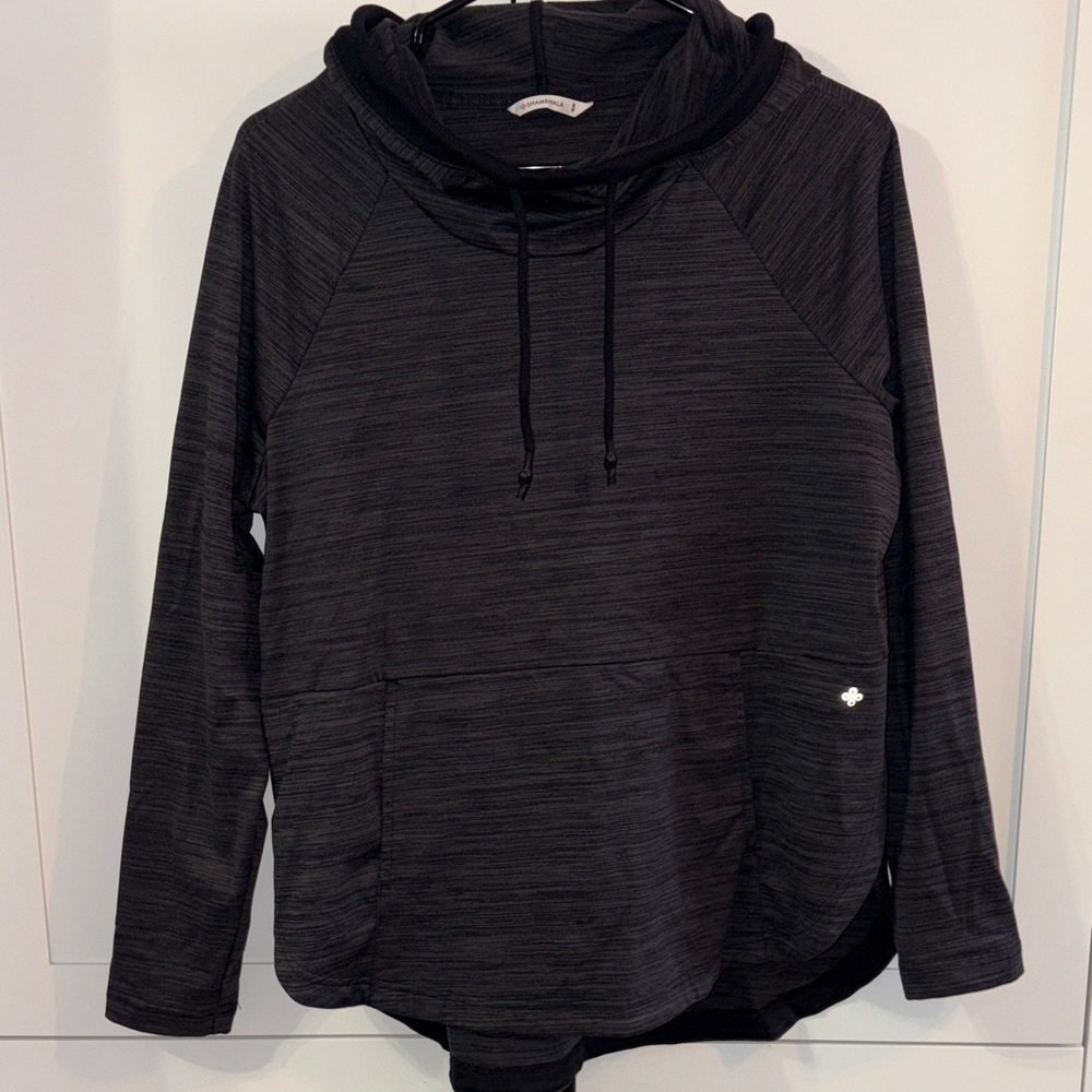 Shambhala Hooded Pullover Cowl Neck Hoodie
